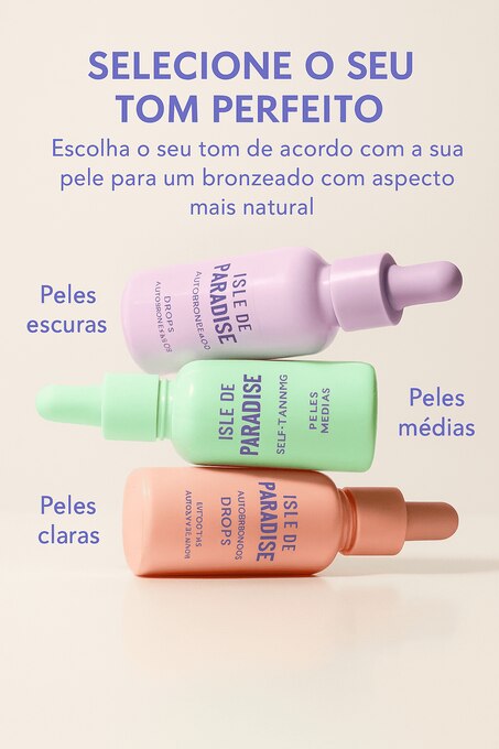 Gotas Autobronzeadoras Face e Corpo Isle Of Paradise